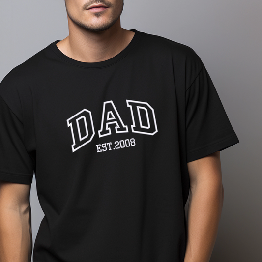 Custom Dad Est. Crew Neck Tee