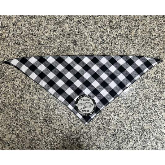 Customisable Pet Bandana-Black & White