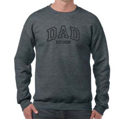 Custom Dad Est. CREW NECK JUMPER