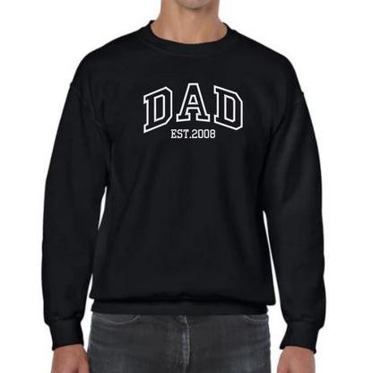 Custom Dad Est. CREW NECK JUMPER