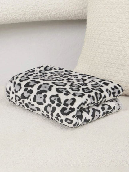 Custom Name Pet Blanket- Bordered Leopard